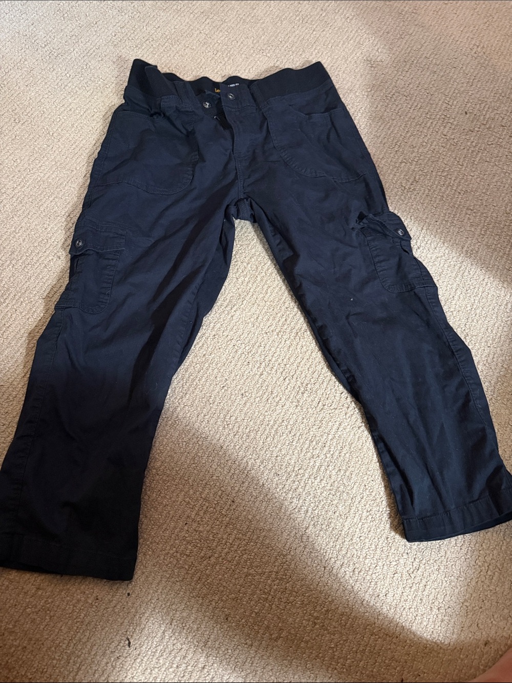Lee Women's Black Cargo Pants with Utility Pockets
